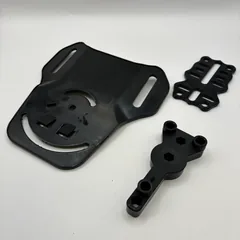 Mid-Drop R.O.E.t8 parts: backplate, universal 3-hole plate, swivel arm