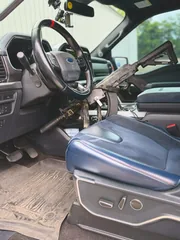 AK-pattern rifle secured on the StandA.R.D. in a Ford F-150 Raptor